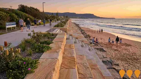 AI impression: Warilla Beach Seawall Renewal, Environmental & Disaster Management
