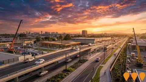 AI impression: Tram Grade Separation at Marion Road and Cross Road, Plympton, Transport & Logistics