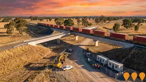 AI impression: Inland Rail - Narromine to Narrabri, Transport & Logistics