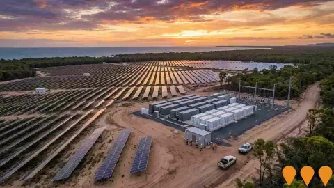 AI impression: Sunshine State Solar Farm and Battery, Energy