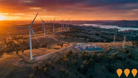 AI impression: Burrendong Wind Farm, Energy