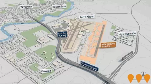 AI impression: Perth Airport New Runway, Transport & Logistics