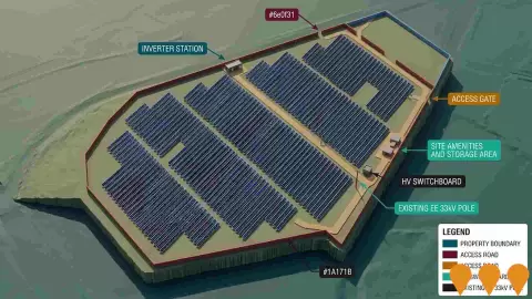 AI impression: Yanco Solar Farm, Energy