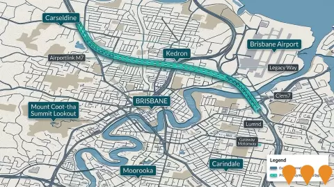 AI impression: Gympie Road Bypass Tunnel, Transport & Logistics