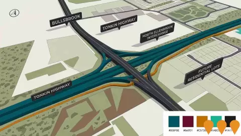 AI impression: Tonkin Highway North Ellenbrook Interchange, Transport & Logistics