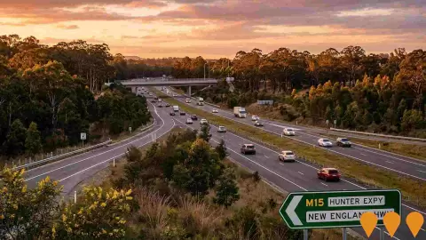 AI impression: Hunter Expressway (M15), Transport & Logistics