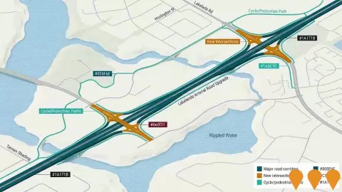 AI impression: Lakelands Arterial Road Upgrade, Transport & Logistics