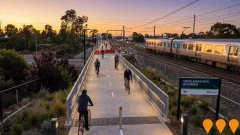 AI impression: Upfield Bike Path Extension and Upgrade, Sports & Recreation
