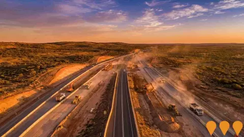 AI impression: North West Coastal Highway Upgrades (Oakajee Strategic Industrial Area Access), Transport & Logistics
