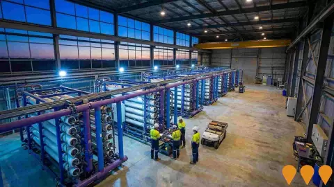 AI impression: Binningup Desalination Plant (Southern Seawater Desalination Plant - SSDP), Energy