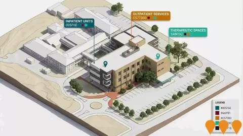 AI impression: Fremantle Hospital Mental Health Redevelopment, Health & Medical