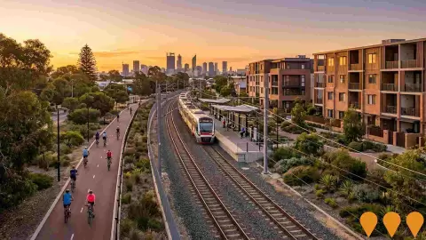 AI impression: Swanbourne Station Precinct, Precincts & Urban Renewal