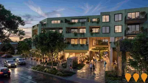 AI impression: Mos Lane Development, Retail