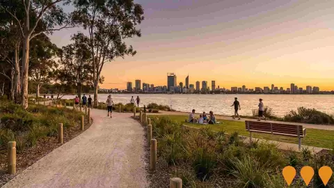AI impression: Matilda Bay Foreshore Upgrades, Sports & Recreation