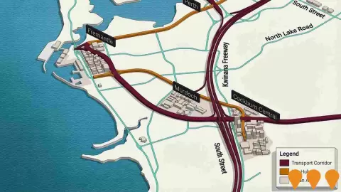 AI impression: Fremantle to Murdoch and Cockburn Central Transport Capacity, Transport & Logistics