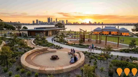 AI impression: City of Melville Goolugalup Heathcote Lowerlands Development, Communities, Precincts & Urban Renewal