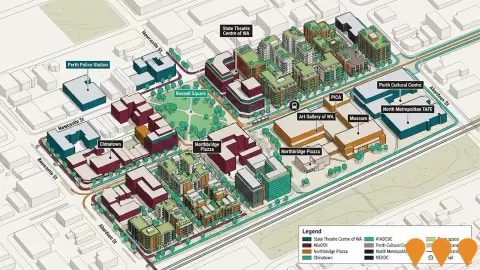 AI impression: Local Planning Scheme No. 26 (Normalised Redevelopment Areas) - New Northbridge Project Area, Communities, Precincts & Urban Renewal