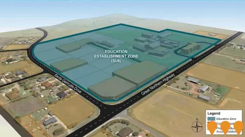 AI impression: Shire of Chittering Local Planning Scheme 6 Amendment 75 (Education Establishment Zone), Education & Training