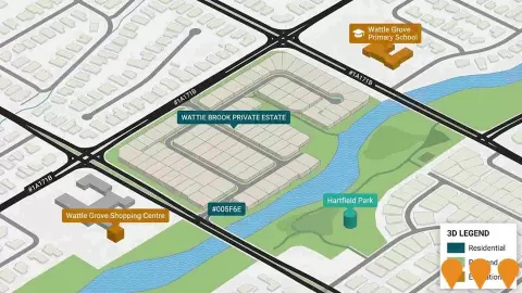 AI impression: Wattle Brook Private Estate, Residential Development