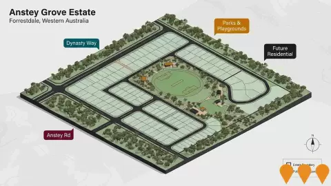 AI impression: Anstey Grove Estate Forrestdale, Communities