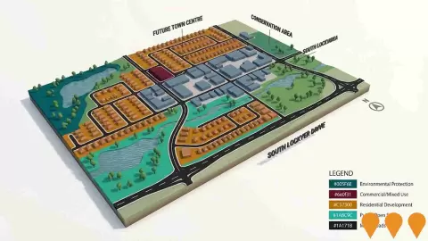 AI impression: South Lockyer Structure Plan, Communities, Precincts & Urban Renewal