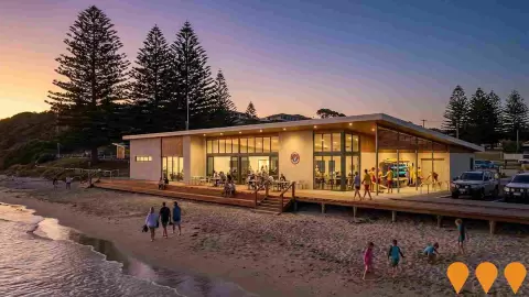 AI impression: Albany Surf Life Saving Club Redevelopment, Sports & Recreation
