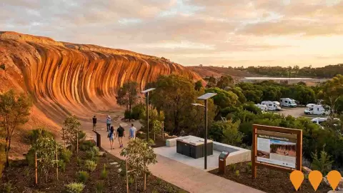 AI impression: Wave Rock Improvement Plan, Tourism