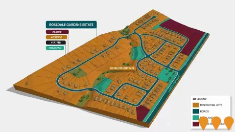 AI impression: Rosedale Gardens Estate, Communities, Precincts & Urban Renewal