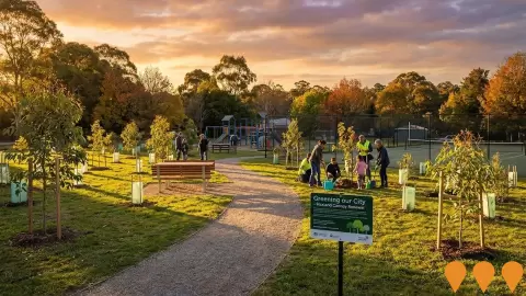 AI impression: Greening our City - Blaxland Canopy Renewal, Environmental & Disaster Management