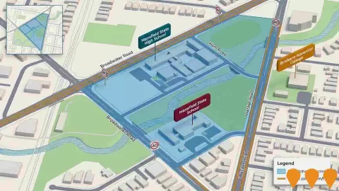 AI impression: Mansfield Safer School Precinct, Transport & Logistics