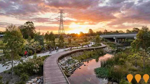 AI impression: Bundamba Creek Environmental Restoration & Linear Park, Environmental & Disaster Management