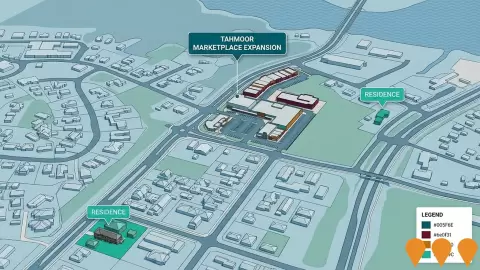 AI impression: Tahmoor Marketplace Expansion, Retail
