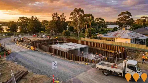 AI impression: Temporary works to reopen Fennell Crescent culvert, Blackalls Park, Transport & Logistics