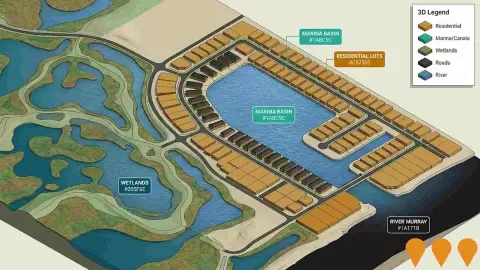 AI impression: Mannum Waters Residential Marina, Residential Development