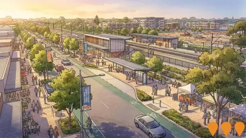 AI impression: Maylands Town Centre Revitalisation, Transport & Logistics