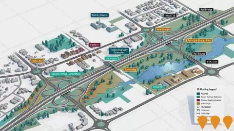 AI impression: Tonkin Highway Extension and Thomas Road Upgrade, Transport & Logistics