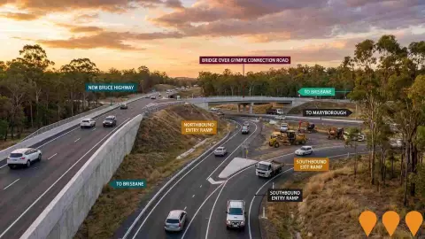 AI impression: Bruce Highway Targeted Safety Program - Wide Bay Burnett, Transport & Logistics