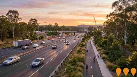 AI impression: Gateway Motorway, Bracken Ridge to Pine River Upgrade, Transport & Logistics