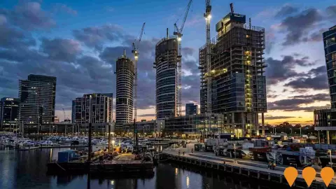 AI impression: Collins Wharf - Final Three Towers, Residential Development