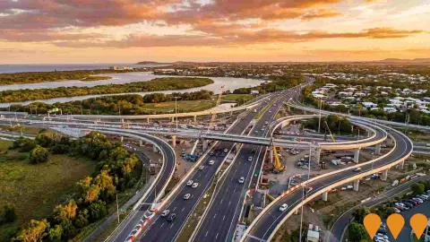 AI impression: Sunshine Motorway, Mooloolah River Interchange Upgrade (Stage 1), Transport & Logistics