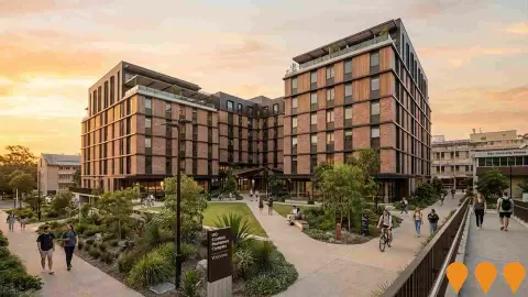 AI impression: Margaret Valadian Place - UQ Student Residence Complex, Education & Training