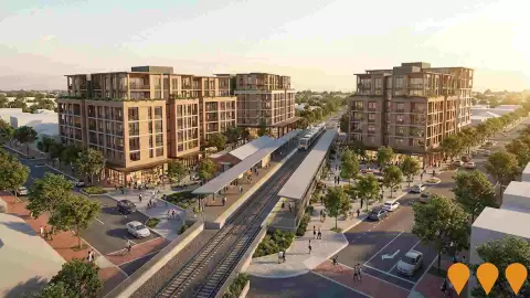 AI impression: Meltham Station Precinct Development, Communities, Precincts & Urban Renewal
