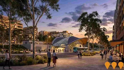 AI impression: Tallawong Village (Station Precinct South), Communities