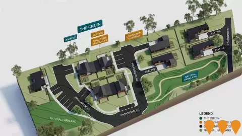 AI impression: The Green, Communities, Precincts & Urban Renewal
