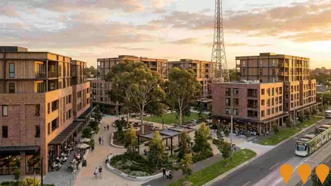 AI impression: Elsternwick Gardens (Former ABC Studios), Residential Development