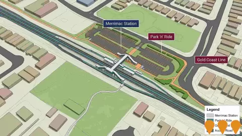 AI impression: Merrimac Railway Station, Transport & Logistics
