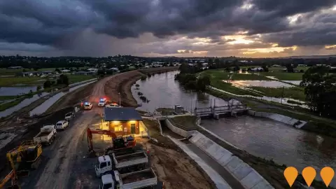 AI impression: Logan River Flood Mitigation Project, Environmental & Disaster Management