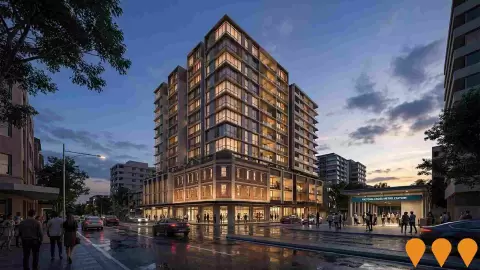 AI impression: Shop Top Housing with Infill Affordable Housing - 253 - 265 Pacific Highway, North Sydney, Residential Development