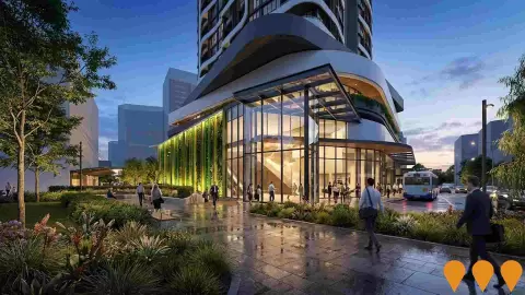 AI impression: St Leonards Plaza & Interchange, Transport & Logistics