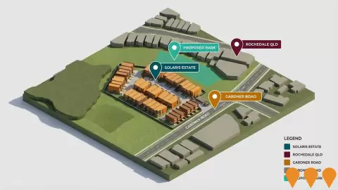 AI impression: Solaris Rochedale, Residential Development